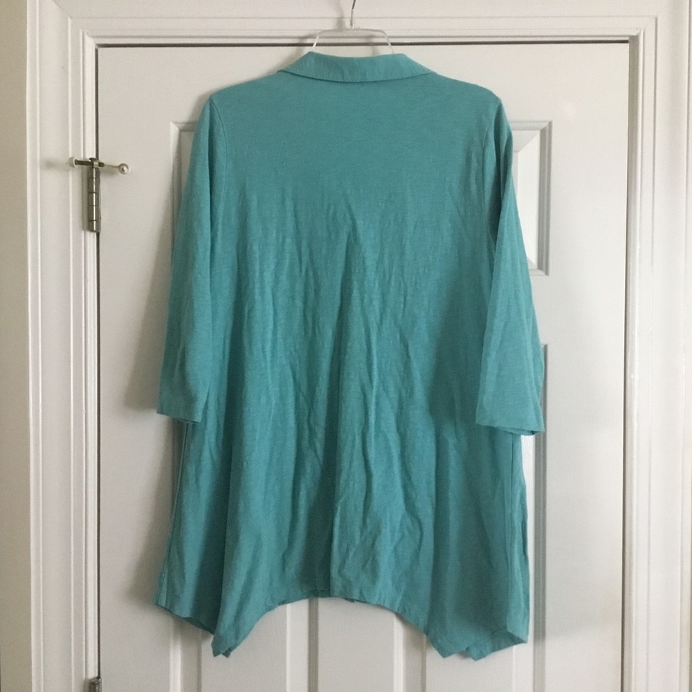 Soft Surroundings Danielle Button Tunic M - image 5